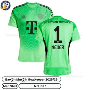 Bay^_^rn Goalkeeper Men Football Shirt 2025_26 – NEUER 1 – Green